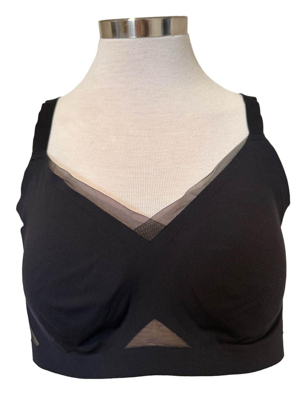 Honeylove Crossover Bra In Black sz 1X